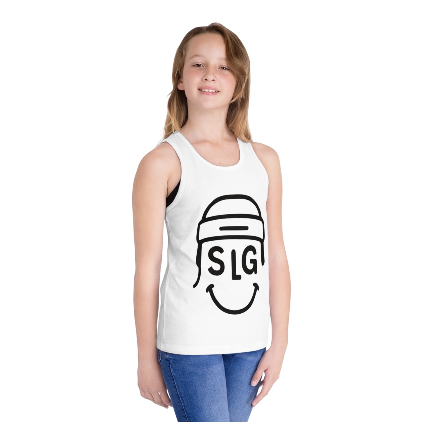 Playful Kid's Sideline Gear Smiley Jersey Tank Top